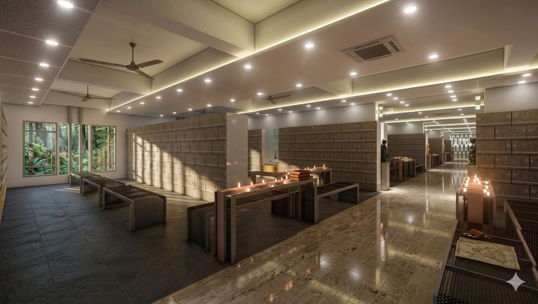 Interior chapel or garden view